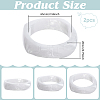 2Pcs Resin Bangles BJEW-UN0001-74-3