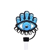 Evil Eye Silicone Cartoon Style Dustproof Straw Cap PW-WG46E63-11-1