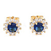 Cubic Zirconia Flower Stud Earrings EJEW-N011-60-3