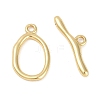 Brass Toggle Clasps KK-K391-09G-2