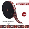 10 Yards Ethnic Style Flat Polyester Jacquard Cord/Band OCOR-BC0005-31-2
