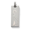 304 Stainless Steel Pendants STAS-Z098-38P-1