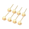 SHEGRACE Brass Cube Stud Earring Findings XGR0106G-121G-1