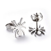 Tarnish Resistant 304 Stainless Steel Stud Earrings EJEW-H368-45P-2