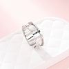 304 Stainless Steel Cuff Open Rings SA-CBACA70-01A-P-1