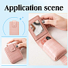 Crocodile Pattern PU Leather Mini Lipstick Makeup Pouch with Mirror AJEW-WH0314-228A-5