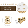 CHGCRAFT 40Pcs 4 Style Brass Bullet Ear Nuts KK-CA0002-21-2