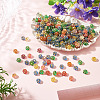 500Pcs Plastic Flower Beads KY-TADJ0001-07A-5