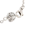 Rack Plating Iron Hollow Ball Brass Cable Chain Bracelets for Women BJEW-P325-04G-3