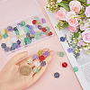 100Pcs Spray Painted Transparent Glass Beads GLAA-SC0002-40-3