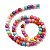 Synthetic Turquoise Beads Strands G-B140-A01-6mm-2