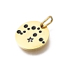 Twelve Constellations 304 Stainless Steel Enamel Pendants STAS-A148-01G-01-2