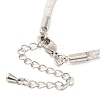Brass Mesh Chain Bracelets for Women DIY-B066-02G-02-2