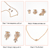 12Sets 3 Style 3-Strand 6-Hole Brass Box Clasps KK-BC0008-24-4