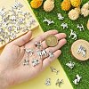 50Pcs 10 Styles Tibetan Style Alloy Dog Charms FIND-YW0004-83-5