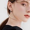 Zinc Alloy Enamel Hoop Earrings FS-WGF523B-01-3