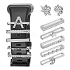  10Pcs Moon & Letter Alloy Watch Band Charms FIND-NB0003-20-1