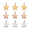 Kissitty 30Pcs 3 Colors 304 Stainless Steel Charms STAS-KS0001-15-1