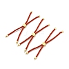 Half Finished Twisted Milan Rope Slider Bracelets FIND-G032-01G-23-1