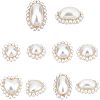  10Pcs 5 Style ABS Plastic Imitation Pearl Pendants FIND-NB0002-48-1