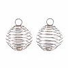Non-Tarnish 304 Stainless Steel Wire Pendants LS-X-STAS-ZX013-22-20mm-P-1