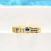 Adjustable Brass Micro Pave Cubic Zirconia Finger Rings for Women RJEW-H247-10G-3