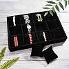 Velours Wooden Bracelet/Bangle/Watch Displays BDIS-WH0003-01-WH-2