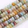 Natural Flower Amazonite Beads Strands G-J375-13-5x8mm-1