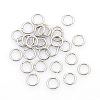 Tarnish Resistant 304 Stainless Steel Open Jump Rings X-STAS-J013-5x0.9mm-01-1