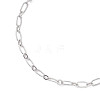 Brass Oval Link Chains Bracelets for Women BJEW-JB13035-5