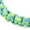 5Pcs 7 Inner Cores Polyester & Spandex Cord Braided Bracelets for Men Women BJEW-JB12571-5