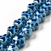 Handmade Printed Porcelain Beads X1-PORC-F005-02A-4
