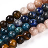 Natural Seven Chakra Stone Beads Strands G-T140-6mm-13A-2