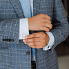 3 Pairs 3 Colors Brass Cufflinks BUTT-CA0001-22-6