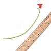 Flower Acrylic Bookmarks AJEW-TA00064-4