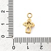 304 Stainless Steel Micro Pave Cubic Zirconia Pendants X-STAS-P431-40A-G-3