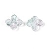 Baking Paint Transparent Glass Bead Caps DGLA-N014-04C-2