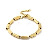 304 Stainless Steel Hexagon Link Chain Bracelets for Women Men BJEW-F488-16G-4