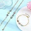 Abalone Shell/Paua Shell Beads Link Bracelets BJEW-JB13824-1