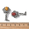 Angel Brass Natural Mookaite Pendants KK-D361-02AS-12-3