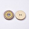 Printed Wooden Buttons WOOD-TAC0003-02F-2