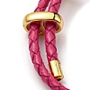 Leather Braided Cord Bracelets BJEW-G675-06G-4