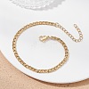 304 Stainless Steel Cuban Link Chain Bracelets for Women BJEW-JB12681-1
