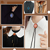 12Pcs Zinc Alloy Bolo Tie Slides Clasp Cabochon Settings FIND-NB0007-03AB-5