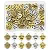 60Pcs 3 Colors Tibetan Style Alloy Charms FIND-FS0004-52-1