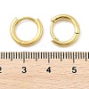 Brass Huggie Hoop Earrings KK-D063-04G-4