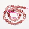 Natural Strawberry Quartz Bead Strands G-L459-01-2