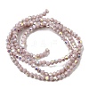 AB Color Plated Opaque Glass Beads Strands GLAA-G127-02A-2