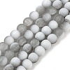 Frosted Crackle Glass Beads X1-GLAA-U001-6mm-M06-1
