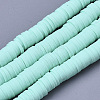 Handmade Polymer Clay Bead Strands X-CLAY-S094-6mm-A03-1